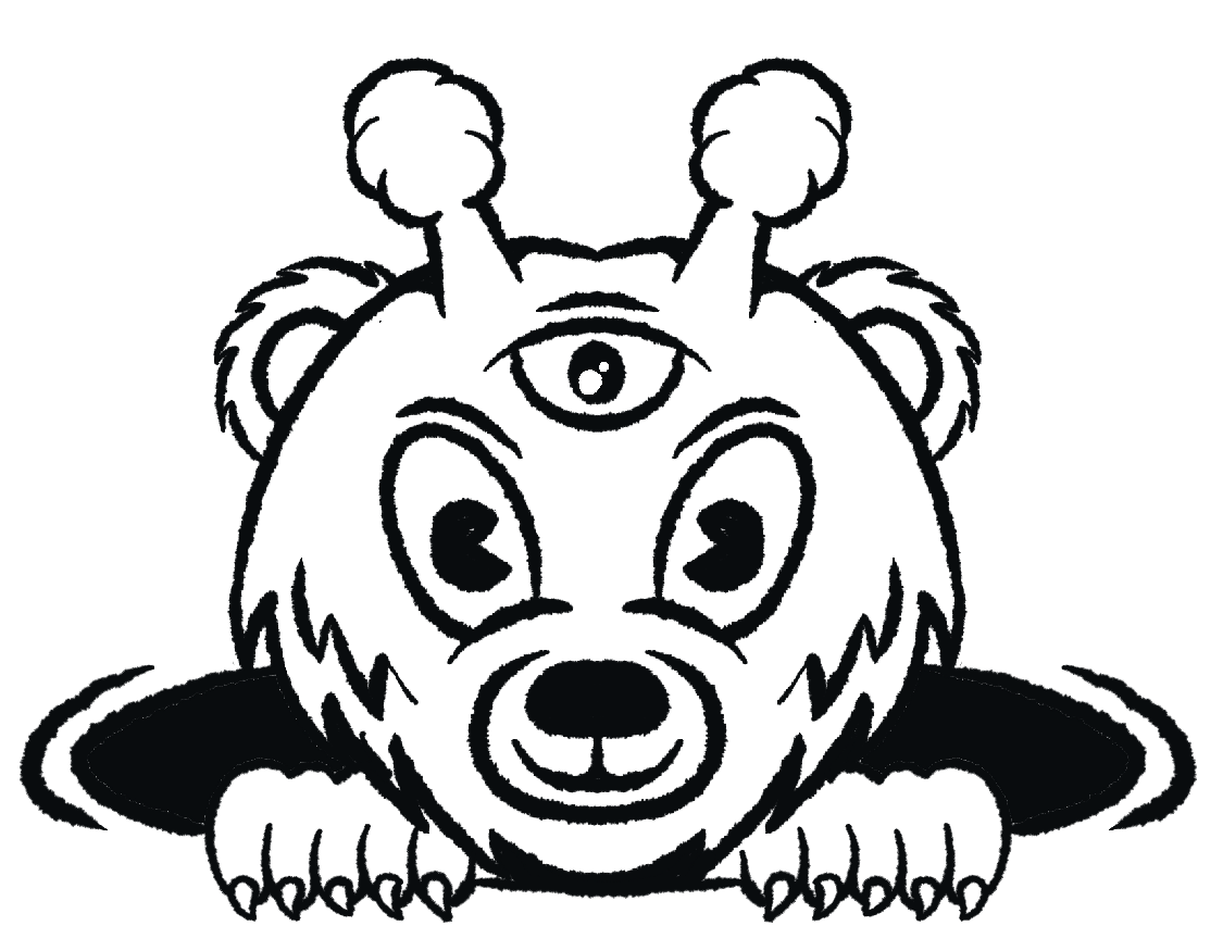 NB, the NorthBergen.com alien bear mascot